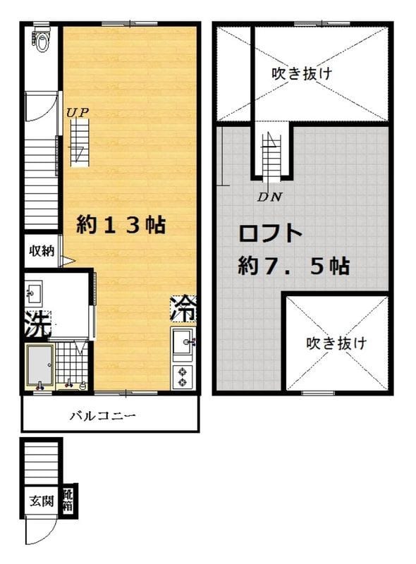 ハウゼ経堂 205 間取り図
