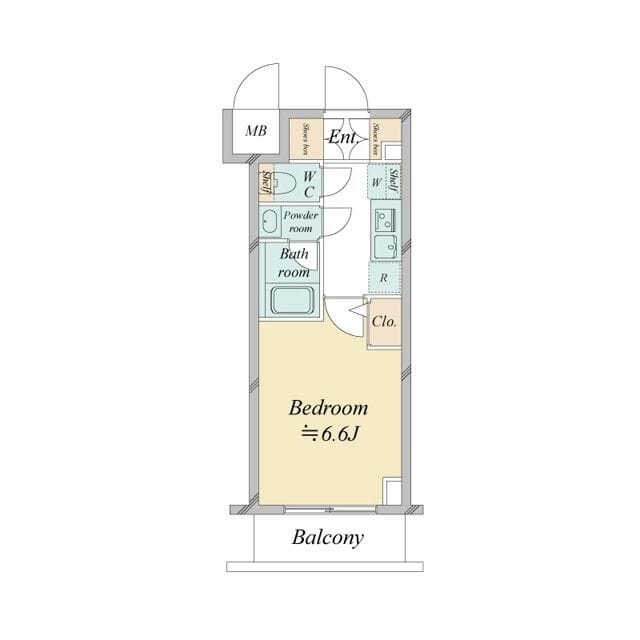 ドゥーエ新横浜 906 間取り図