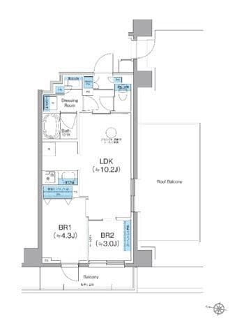 クレヴィアリグゼ西馬込 703 間取り図