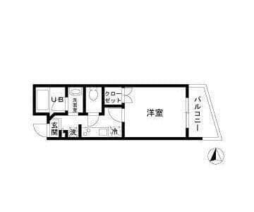 フェリーチェヒライワ 302 間取り図