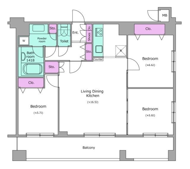 レジディア築地 1001