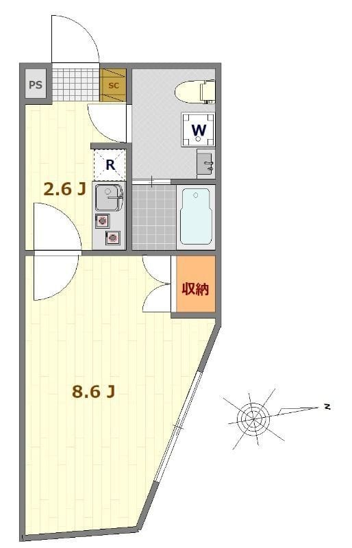 ラシクラス小岩駅前 402 間取り図