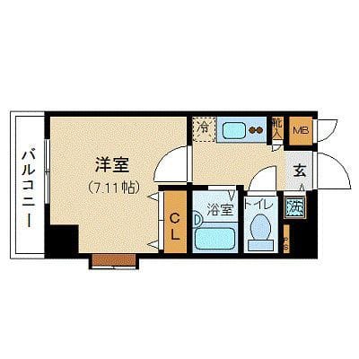K&W西新橋 502 間取り図
