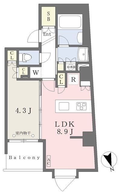 早稲田KMビル 403 間取り図