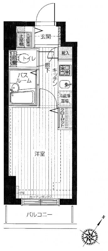 トーシンフェニックス初台弐番館 803 間取り図