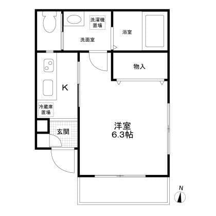 メルベーユkoishikawa 101 間取り図