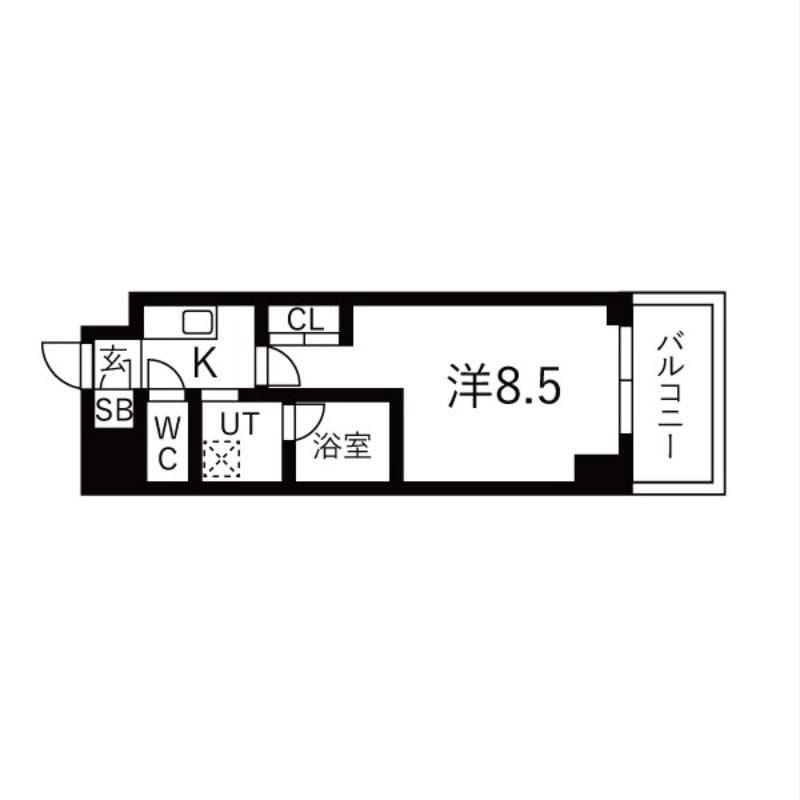 K-residence蒲田(旧名称:La Douceur蒲田) 402 間取り図