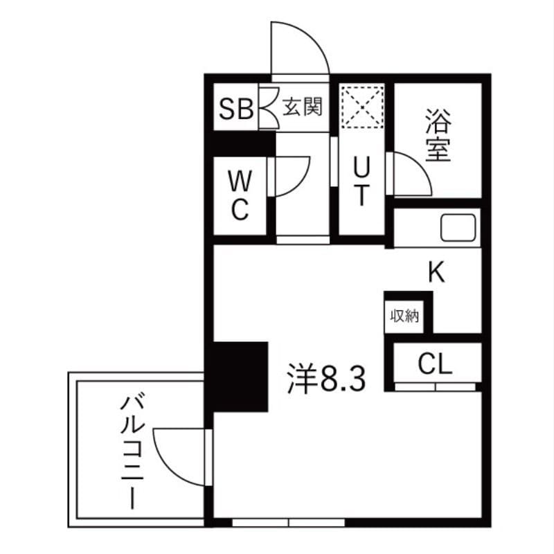 K-residence蒲田(旧名称:La Douceur蒲田) 905 間取り図