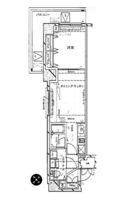 ステージファースト東新宿 301 間取り図