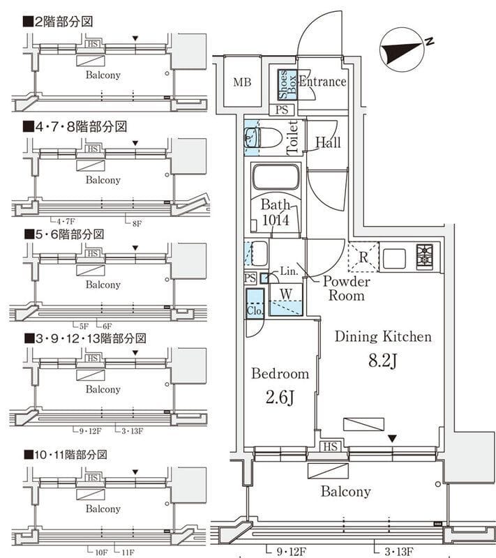 リビオメゾン御茶ノ水EAST 303 間取り図
