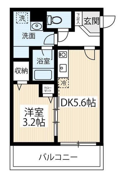 ARCOBALENO SHINITABASHI 205 間取り図