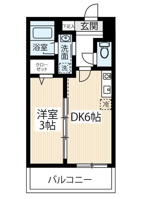 ARCOBALENO SHINITABASHI 207 間取り図