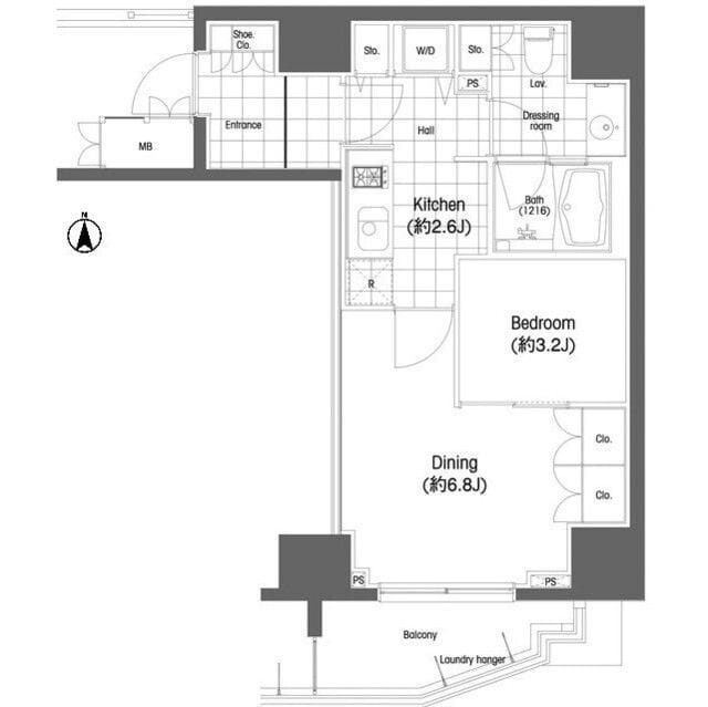 BPRレジデンス恵比寿 0304 間取り図