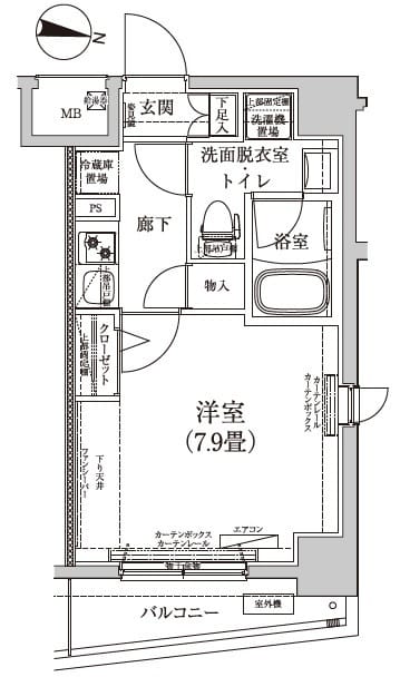 ティモーネ押上トゥーレ 205 間取り図