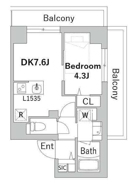 Cordelia荻窪 409 間取り図