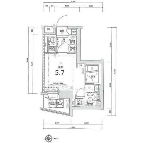 SPATIEXEBEC亀戸 605 間取り図