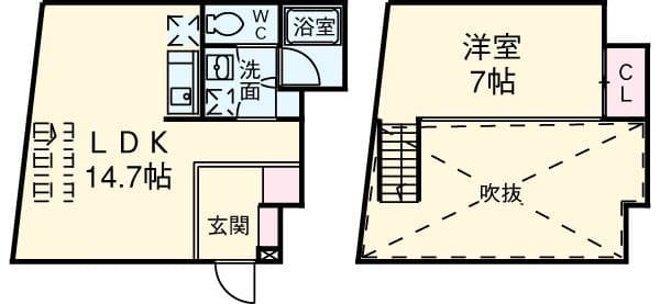 QUARTIER LATIN SANGENCHAYA【カルティエラタン三軒茶屋】 018 間取り図