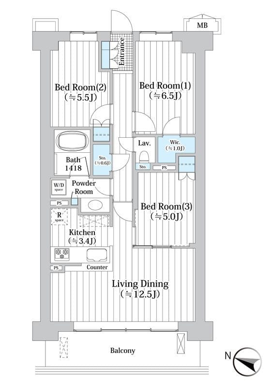 アビティグランデ砧 (A棟) 1302