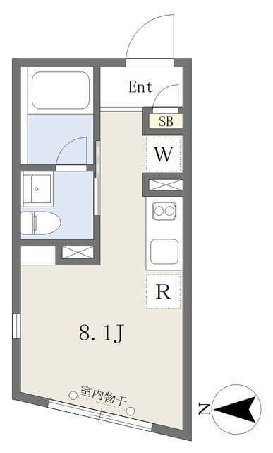 Reve Residence 武蔵小山 201 間取り図