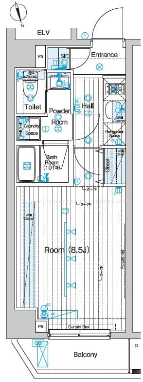 ブライズ用賀 401 間取り図