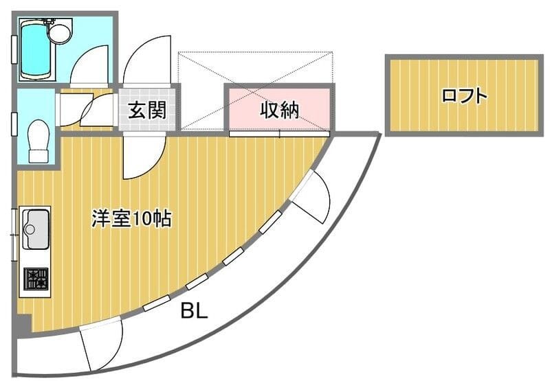 KAZAN常盤台 402 間取り図