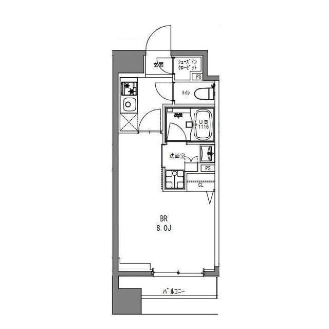 La Douceur秋葉原 0402 間取り図