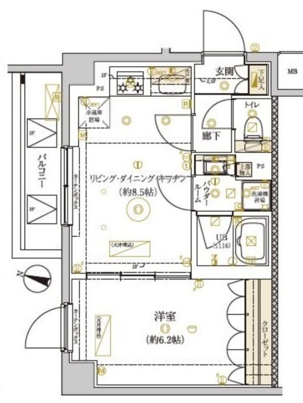 ドムス・スタイル武蔵小山 105 間取り図