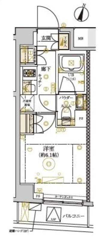 ドムス・スタイル武蔵小山 602 間取り図