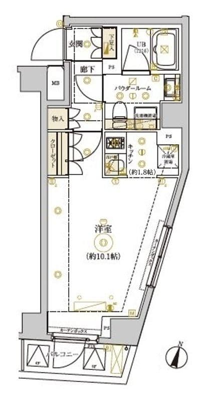 ドムス・スタイル武蔵小山 604 間取り図