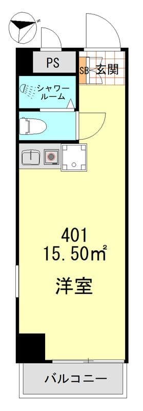 ハイシティ高田馬場 401 間取り図