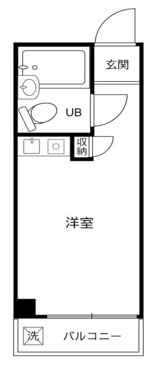 ハイシティ高田馬場 410 間取り図
