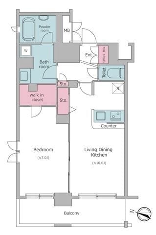 レジディア神田東 1201