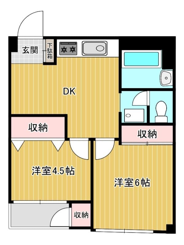 リファレンス元住吉 502 間取り図