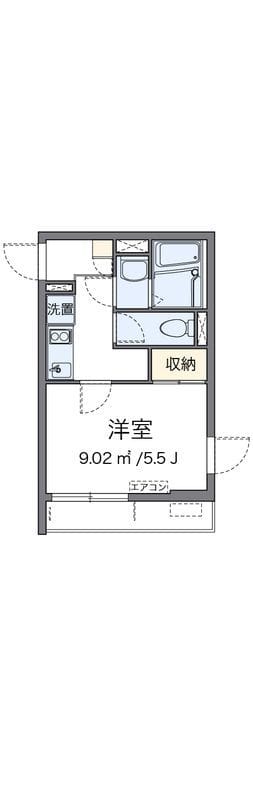 クレイノ笹塚南山 104 間取り図
