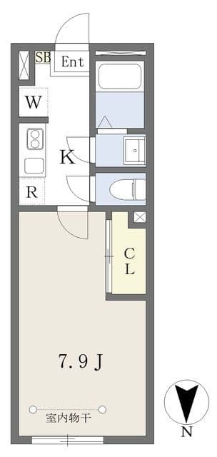 ヒルズ東綾瀬 304 間取り図