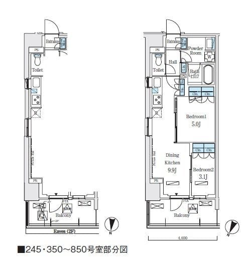 ロイヤルパークス赤羽ノース 436 間取り図