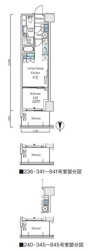 ロイヤルパークス赤羽ノース 439 間取り図