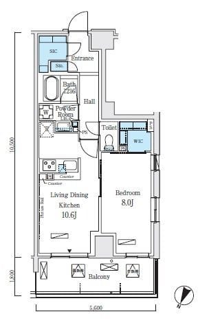 ロイヤルパークス赤羽ノース 514 間取り図