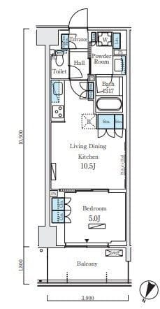 ロイヤルパークス赤羽ノース 544 間取り図