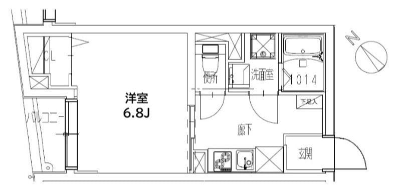 クリアル落合南長崎 102 間取り図