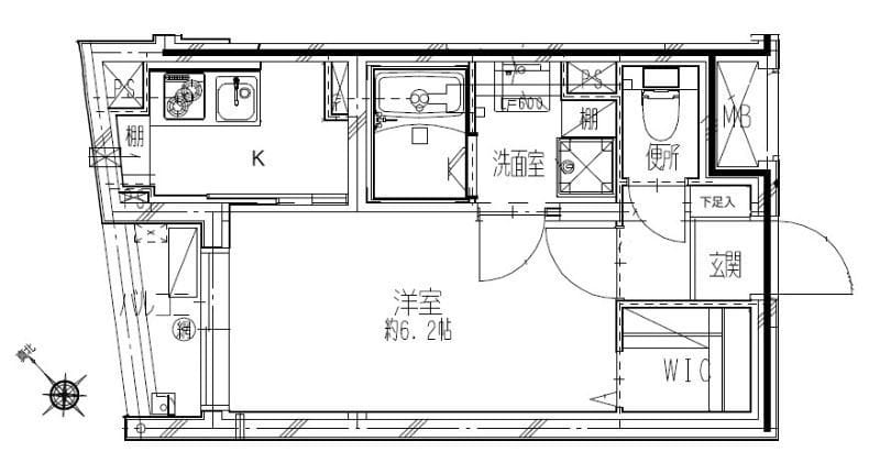 クリアル落合南長崎 401 間取り図