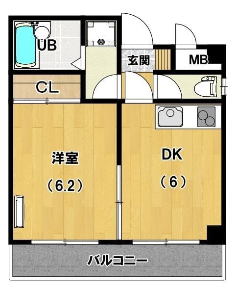 OGタウン 206 間取り図