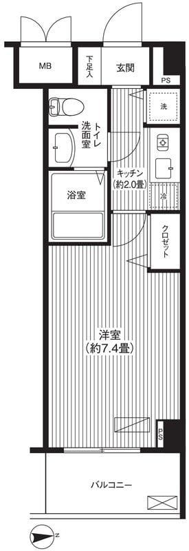 フォルマーレ新中野 301 間取り図