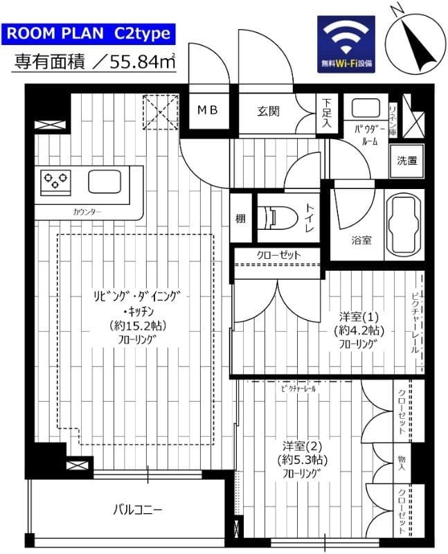 ステージグランデ尾久 404 間取り図