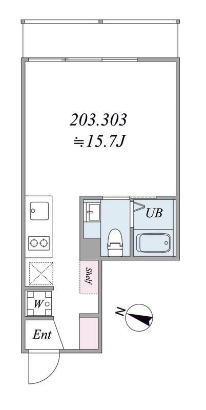 the trias magome 303 間取り図