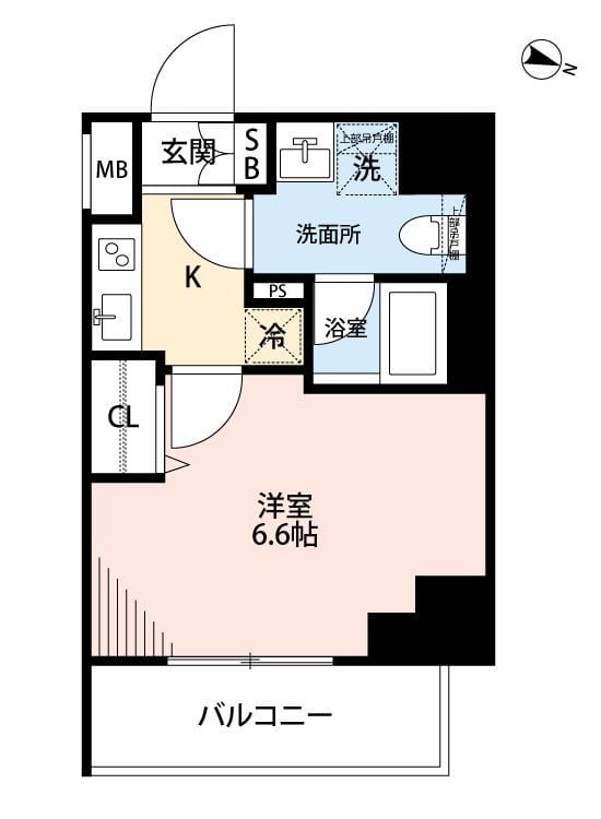 MAXIV横浜吉野町NORTH 201 間取り図