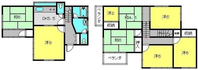野本貸家 1 間取り図