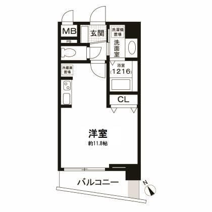 サンタグリュス武蔵小山 803 間取り図