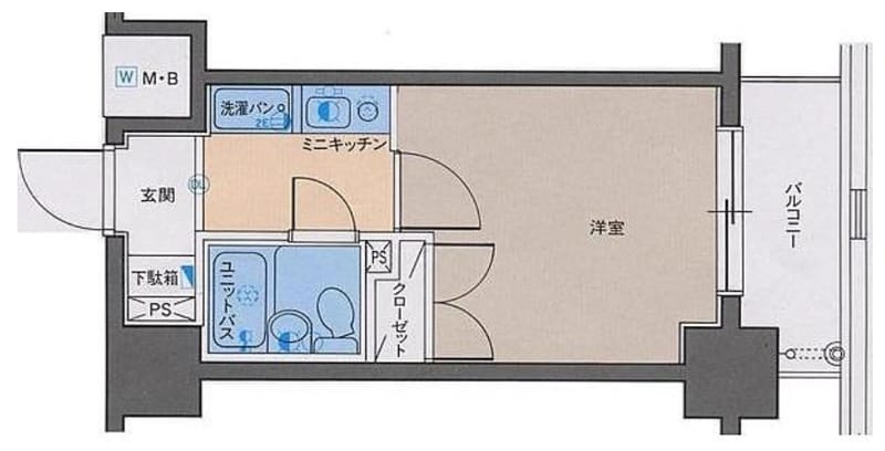 パレ・ドール月島 4F 間取り図