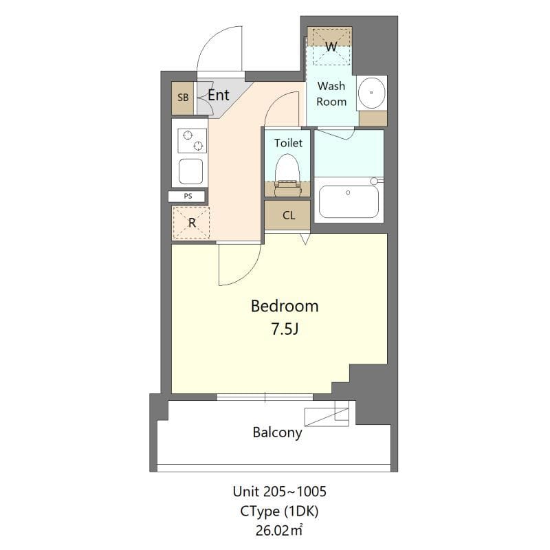S-RESIDENCE新宿早稲田avelis 505